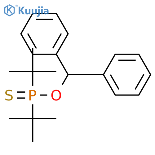 PHOSPHINOTHIOIC ACID, BIS(1,1-DIMETHYLETHYL)-, O-(DIPHENYLMETHYL) ESTER structure