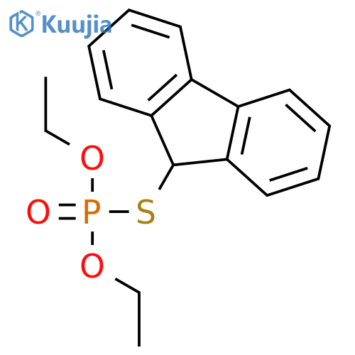 PHOSPHOROTHIOIC ACID, O,O-DIETHYL S-9H-FLUOREN-9-YL ESTER structure