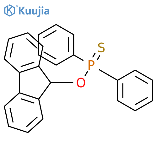 Phosphinothioic acid, diphenyl-, O-9H-fluoren-9-yl ester structure