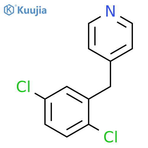 Pyridine, 4-[(2,5-dichlorophenyl)methyl]- structure