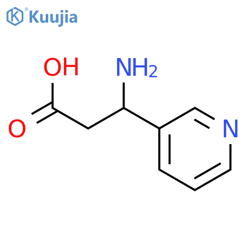 3-Amino-3-(pyridin-3-yl)propanoic acid structure