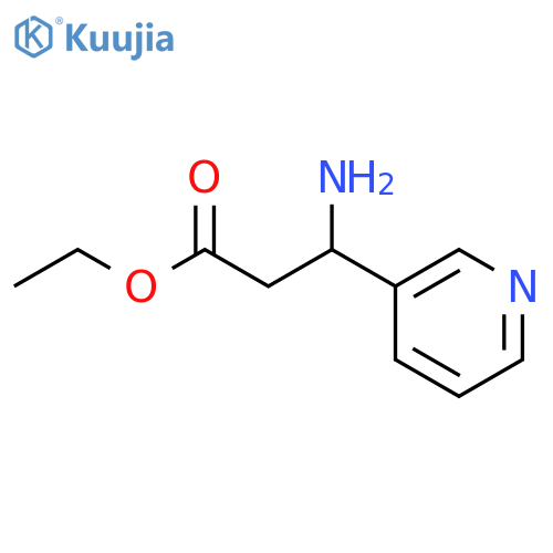 3-Pyridinepropanoic acid, b-amino-, ethyl ester structure