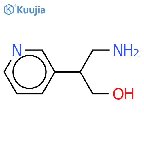 3-amino-2-(pyridin-3-yl)propan-1-ol structure