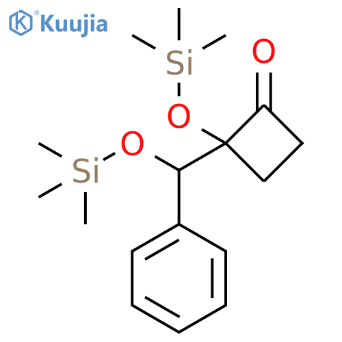Cyclobutanone,2-[phenyl[(trimethylsilyl)oxy]methyl]-2-[(trimethylsilyl)oxy]- structure