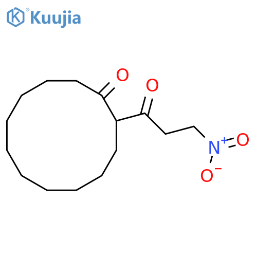 Cyclododecanone, 2-(3-nitro-1-oxopropyl)- structure