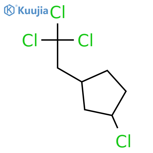 Cyclopentane, 1-chloro-3-(2,2,2-trichloroethyl)- structure