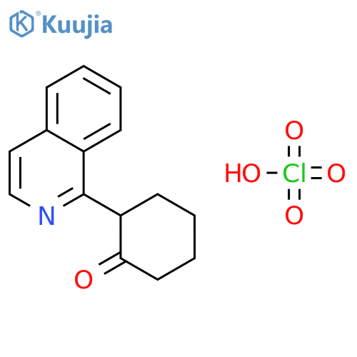 Cyclohexanone, 2-(1-isoquinolinyl)-, perchlorate structure