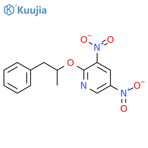 Pyridine, 2-(1-methyl-2-phenylethoxy)-3,5-dinitro- structure