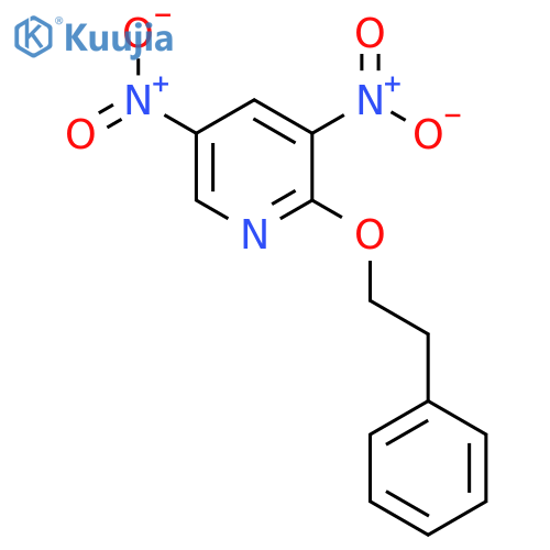 Pyridine, 3,5-dinitro-2-(2-phenylethoxy)- structure