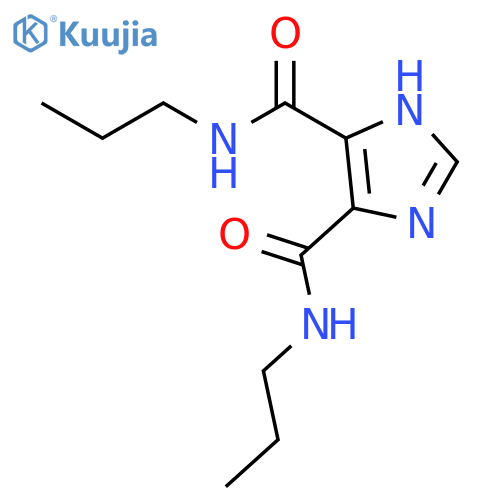 1H-Imidazole-4,5-dicarboxamide, N,N'-dipropyl- structure