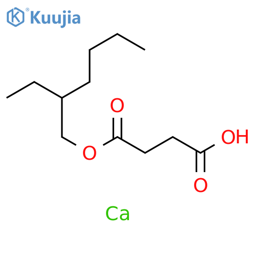 Butanedioic acid, mono(2-ethylhexyl) ester, calcium salt structure