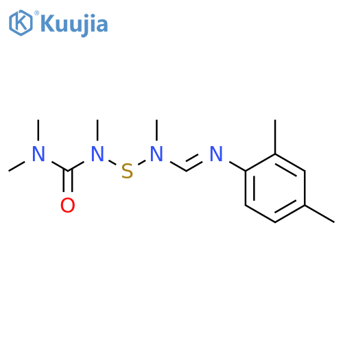 Urea, [[[[(2,4-dimethylphenyl)imino]methyl]methylamino]thio]trimethyl- structure