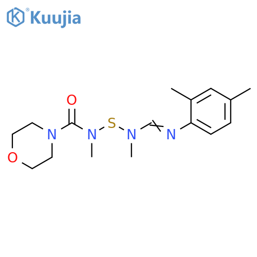 4-Morpholinecarboxamide,N-[[[[(2,4-dimethylphenyl)imino]methyl]methylamino]thio]-N-methyl- structure