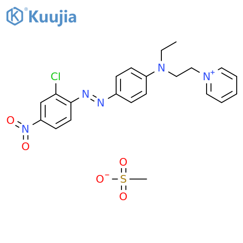 Pyridinium,1-[2-[[4-[(2-chloro-4-nitrophenyl)azo]phenyl]ethylamino]ethyl]-,methanesulfonate structure