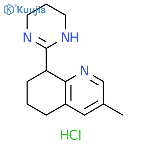 Quinoline,5,6,7,8-tetrahydro-3-methyl-8-(1,4,5,6-tetrahydro-2-pyrimidinyl)-,dihydrochloride structure