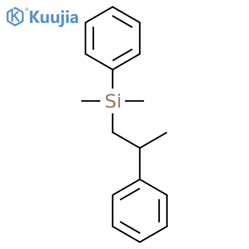 Silane, dimethylphenyl(2-phenylpropyl)-, (+)- structure