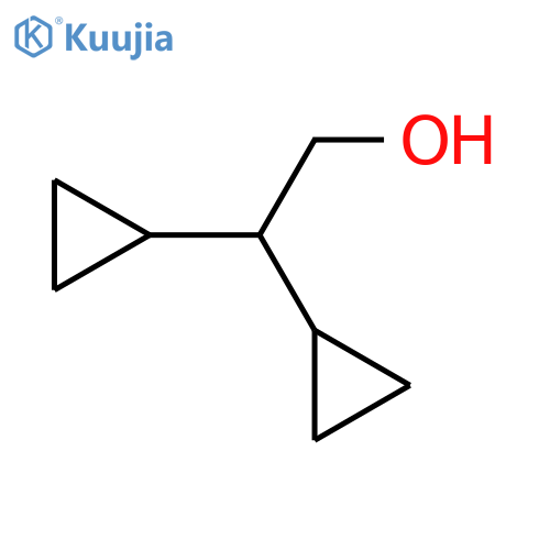 2,2-dicyclopropylethan-1-ol structure