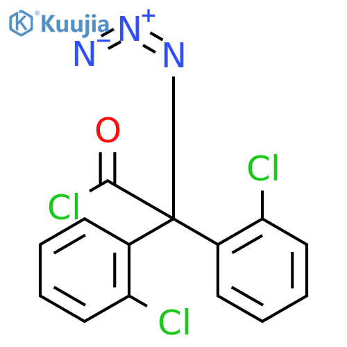 Benzeneacetyl chloride, α-azido-2-chloro-α-(2-chlorophenyl)- structure