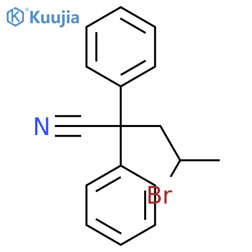 Benzeneacetonitrile, a-(2-bromopropyl)-a-phenyl- structure