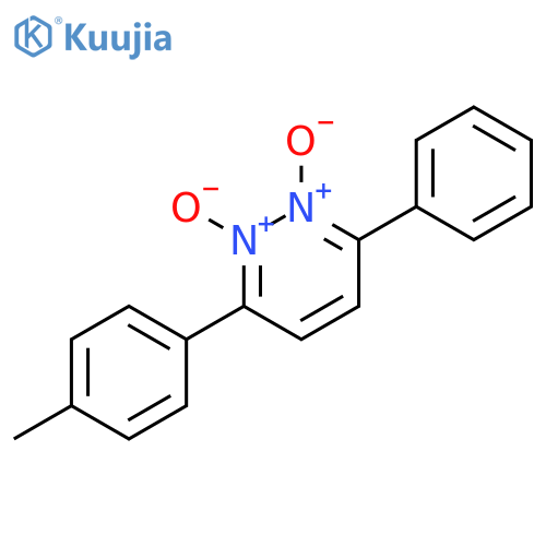 Pyridazine, 3-(4-methylphenyl)-6-phenyl-, 1,2-dioxide structure