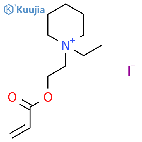 Piperidinium, 1-ethyl-1-[2-[(1-oxo-2-propenyl)oxy]ethyl]-, iodide structure