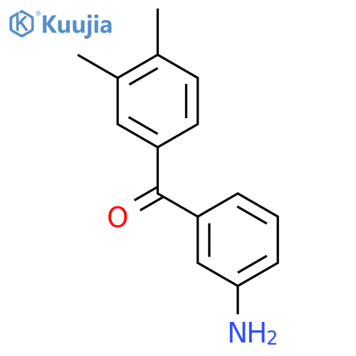 (3-Aminophenyl)(3,4-dimethylphenyl)methanone structure