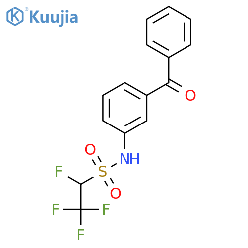 Ethanesulfonamide, N-(3-benzoylphenyl)-1,2,2,2-tetrafluoro- structure