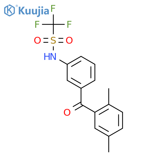 Methanesulfonamide, N-[3-(2,5-dimethylbenzoyl)phenyl]-1,1,1-trifluoro- structure