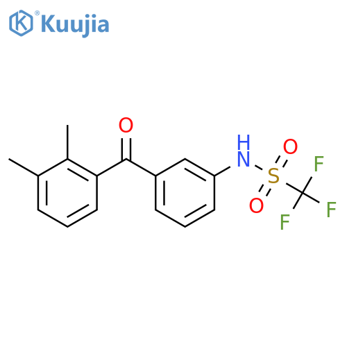 Methanesulfonamide, N-[3-(2,3-dimethylbenzoyl)phenyl]-1,1,1-trifluoro- structure