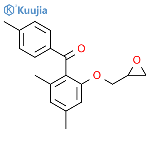 Methanone, [2,4-dimethyl-6-(oxiranylmethoxy)phenyl](4-methylphenyl)- structure