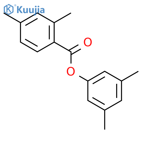 Benzoic acid, 2,4-dimethyl-, 3,5-dimethylphenyl ester structure