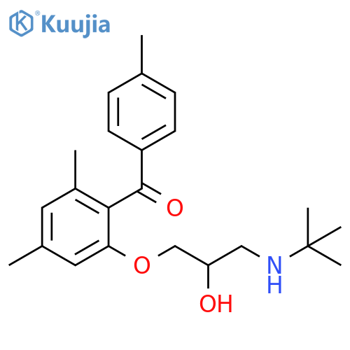 Methanone,[2-[3-[(1,1-dimethylethyl)amino]-2-hydroxypropoxy]-4,6-dimethylphenyl](4-methylphenyl)- structure