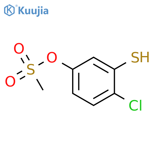 Phenol, 4-chloro-3-mercapto-, 1-methanesulfonate structure