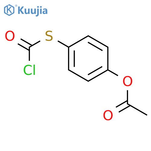 CARBONOCHLORIDOTHIOIC ACID, S-[4-(ACETYLOXY)PHENYL] ESTER structure