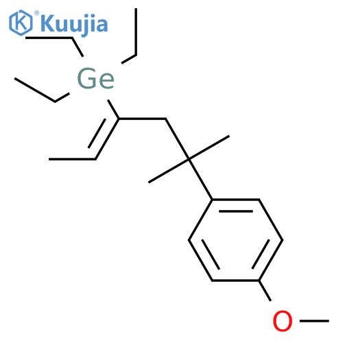 Germane, triethyl[1-ethylidene-3-(4-methoxyphenyl)-3-methylbutyl]- structure