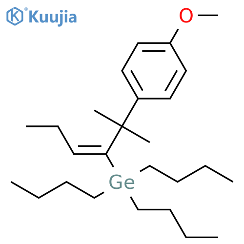 Germane, tributyl[1-[1-(4-methoxyphenyl)-1-methylethyl]-1-butenyl]- structure
