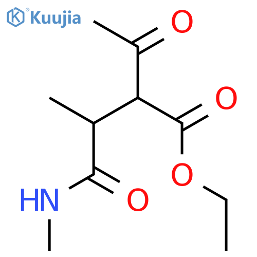 BUTANOIC ACID, 2-ACETYL-3-METHYL-4-(METHYLAMINO)-4-OXO-, ETHYL ESTER structure