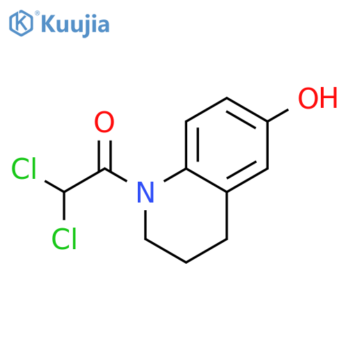 1-(Dichloroacetyl)-1,2,3,4-tetrahydro-6-quinolinol structure
