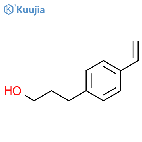 Benzenepropanol, 4-ethenyl- structure