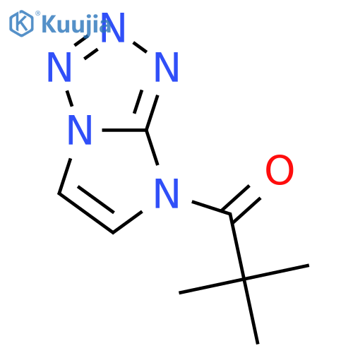4H-Imidazo[1,2-d]tetrazole, 4-(2,2-dimethyl-1-oxopropyl)- structure