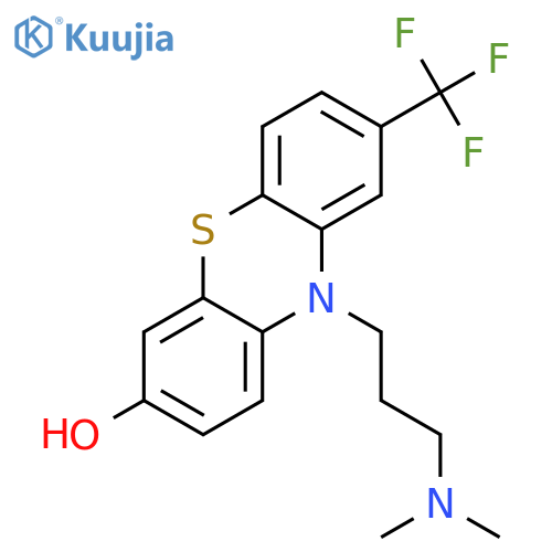 10H-Phenothiazin-3-ol, 10-[3-(dimethylamino)propyl]-8-(trifluoromethyl)- structure