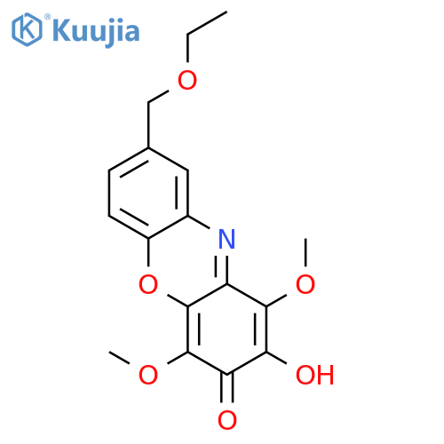 3H-Phenoxazin-3-one, 8-(ethoxymethyl)-2-hydroxy-1,4-dimethoxy- structure