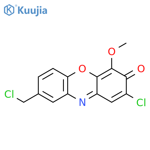 3H-Phenoxazin-3-one, 2-chloro-8-(chloromethyl)-4-methoxy- structure