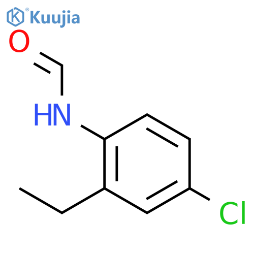 Formamide, N-(4-chloro-2-ethylphenyl)- structure