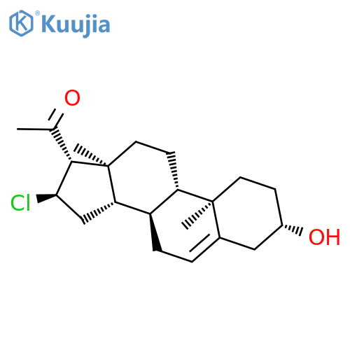 Pregn-5-en-20-one, 16-chloro-3-hydroxy-, (3b,16a)- structure