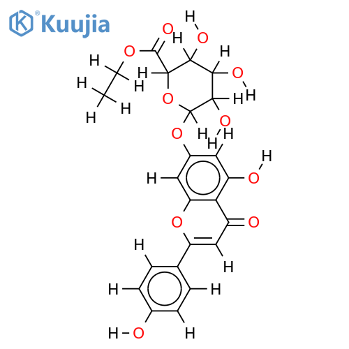 7-O-beta-D-Glucuronoside,Et ester-4',5,7-Trihydroxyflavone structure