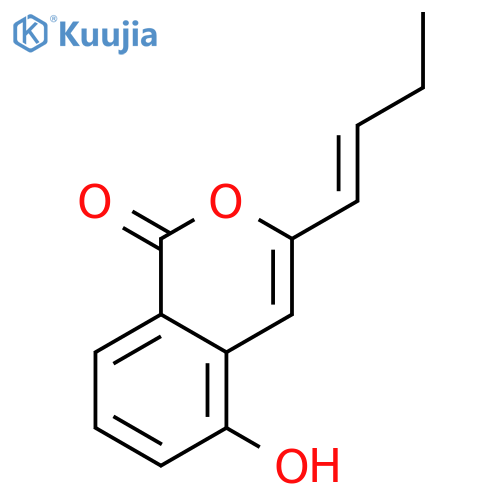 3-[(E)-1-butenyl ]-5-hydroxy-1h-2-benzopyran-1-one structure