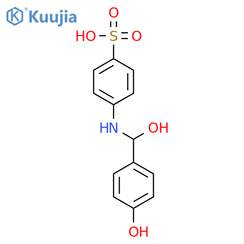 Benzenesulfonic acid, 4-[[hydroxy(4-hydroxyphenyl)methyl]amino]- structure