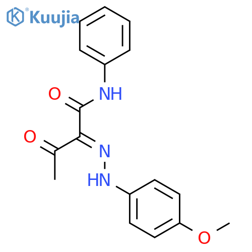 Butanamide, 2-[(4-methoxyphenyl)hydrazono]-3-oxo-N-phenyl-, (Z)- structure