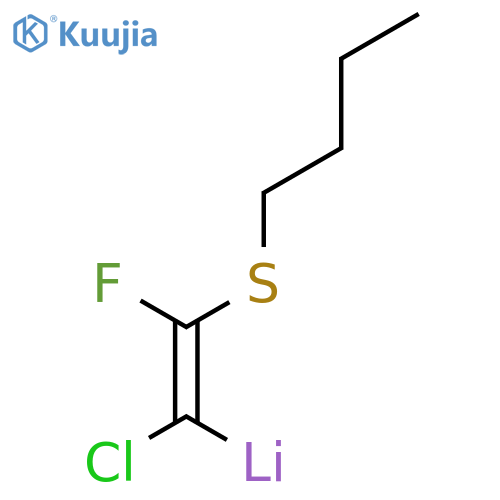 Lithium, [2-(butylthio)-1-chloro-2-fluoroethenyl]- structure